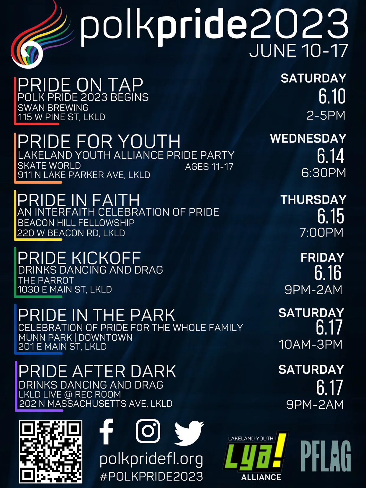Polk Pride 2023 Schedule